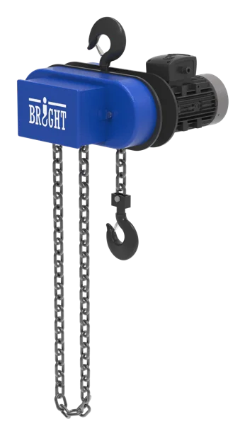 Hook suspended double fall electric chain hoist