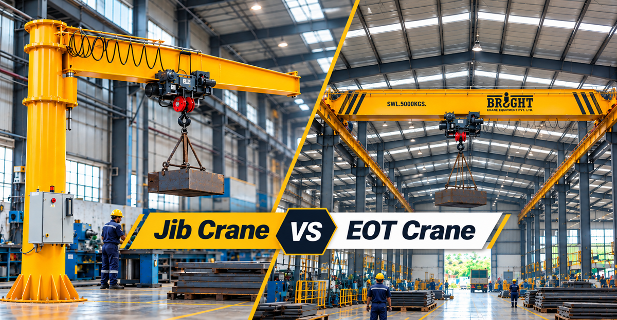 Jib crane vs EOT crane: what is the difference