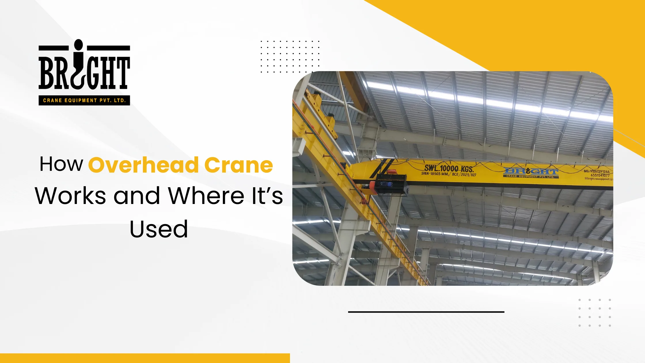 How Overhead Crane Works and Where It’s Used