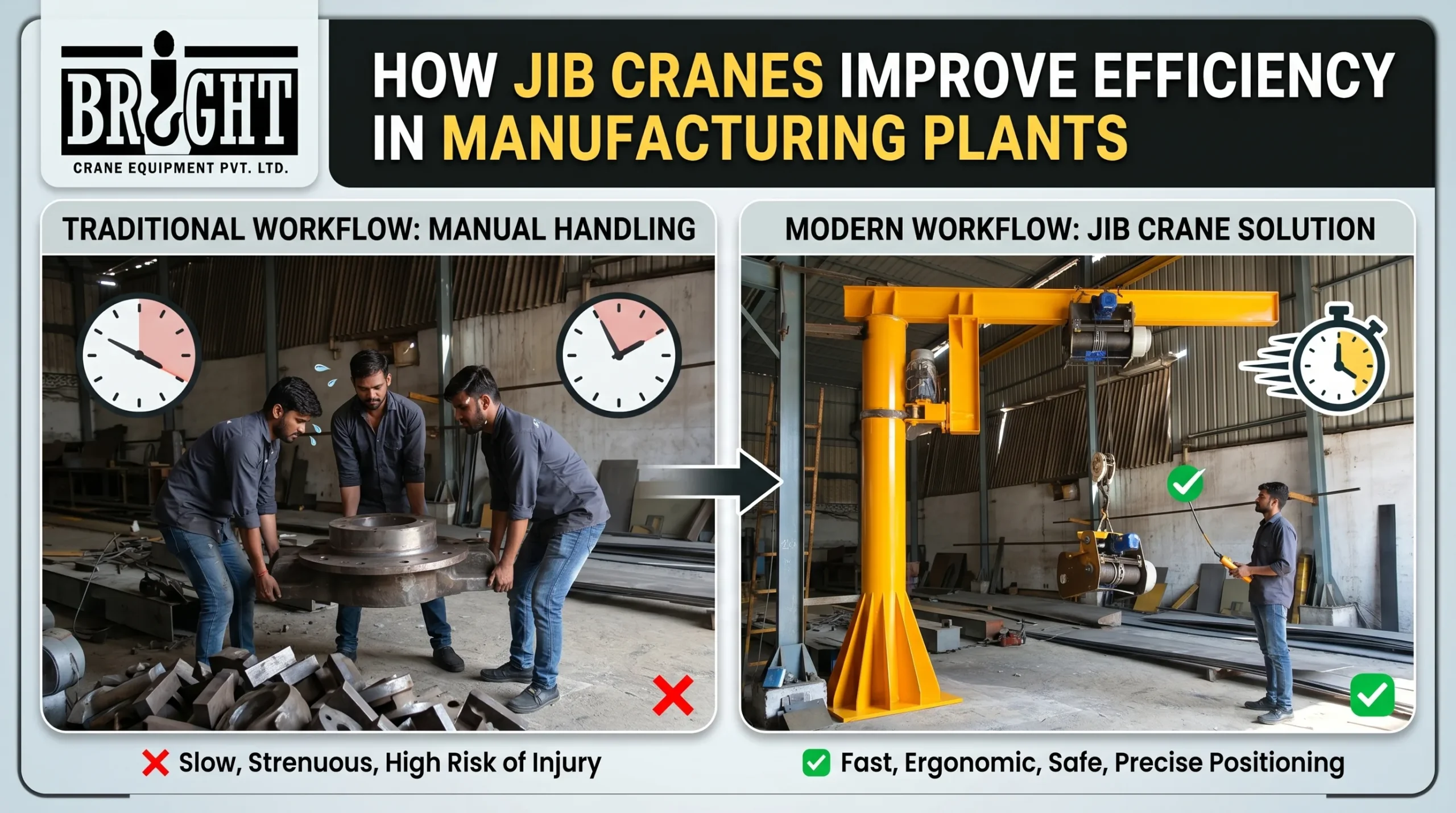 How Jib Cranes Improve Efficiency in Manufacturing Plants