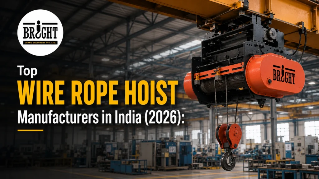 Top 5 Wire Rope Hoist Manufacturers in India