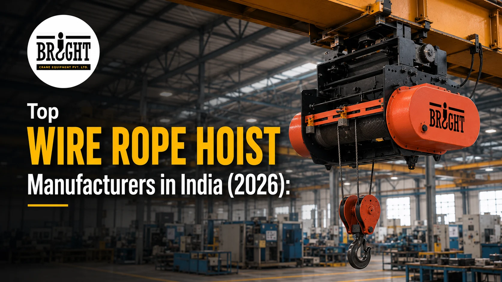 Top 5 Wire Rope Hoist Manufacturers in India
